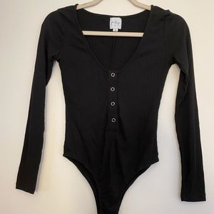 Princess Polly Long Sleeve Front Button Bodysuit